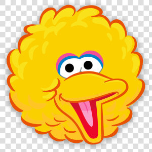 Yellow Bird Face Template Sesame Street Characters   Transparent Big Bird Png  Png Download