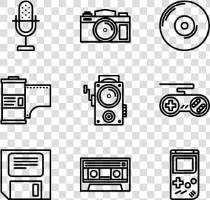 Retro Gadget   Music Icon Png Vintage  Transparent Png