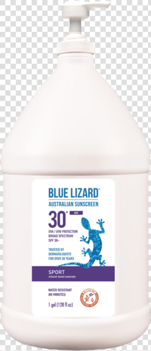 Blue Lizard Australian Sunscreen Sport Gallon   Bottle  HD Png Download