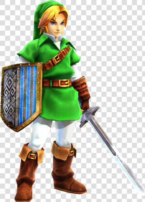 Transparent Ocarina Of Time Link Png   Ocarina Of Time Link Hyrule Warriors  Png Download