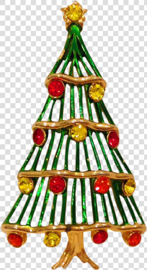 Vintage Christmas Tree Pins Lovely Christmas Tree Pin   Christmas Tree  HD Png Download