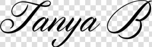 Tanyabittner   Com   Tanya Written In Calligraphy  HD Png Download