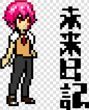 Yuno Gasai Pixel Art  HD Png Download