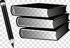 Books And Pen Png   Png Download   Books Black And White  Transparent Png