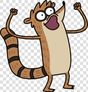 Rigby Looking Excited   Rigby Regular Show Png  Transparent Png