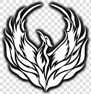 Phoenix Black And White Png   White Phoenix Logo Png  Transparent Png