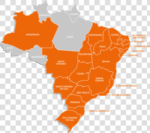 Mapa Do Brasil Com Estados   Brazil Poverty Map  HD Png Download