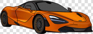 Mclaren 720s Papaya Spark Orange Mso Illustration 720s   Mclaren 720s Clipart  HD Png Download