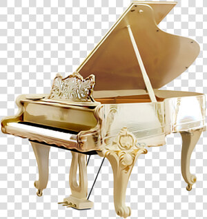 Grand Piano Png Image   Classic White Grand Piano  Transparent Png