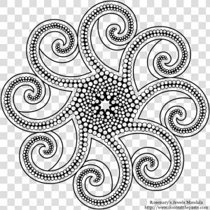 Clip Art Free Collection Of Free Drawing   Printable Free Dot Mandala Patterns  HD Png Download