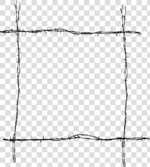 Barb Wire Frame Png  Transparent Png