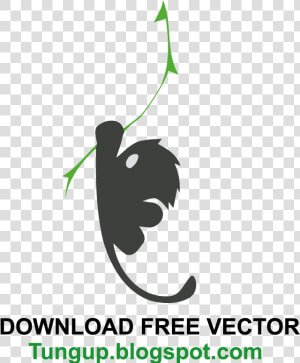 Logo Vector Premium Monkey Climbing Rope Verizon   Climbing Monkey Logo  HD Png Download