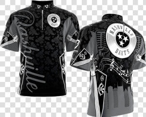 Nashville Darts Black Data large Image   cdn   Best Dart Uniform Design  HD Png Download