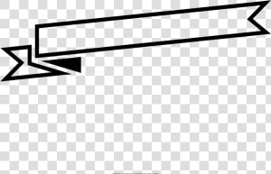 Ribbon Banner Coloring Page   Banner Para Colorear  HD Png Download