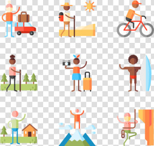 Adventure   Tourist Flat Icon  HD Png Download