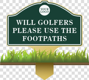 Information  amp  Etiquette Sign   Golf Out Of Bounds Sign  HD Png Download