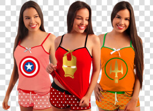 Transparent Mujer Sexy Png   Pijamas Mujeres De Super Heroes  Png Download