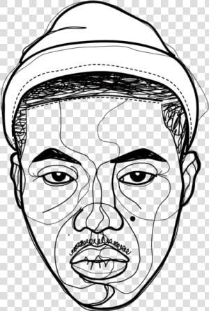 Clip Art Rapper Drawing   Rappers Black And White Png  Transparent Png