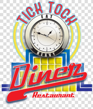 Interesting Menu Cover Graphic Design Nj Tick   Tick Tock Diner  HD Png Download