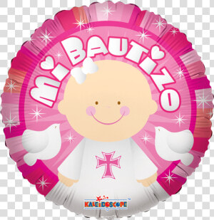 Globo Mi Bautizo Angel Rosa   Convergram  HD Png Download