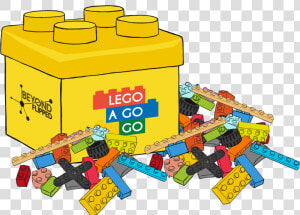 Lego Box And Bricks   Juguetes Lego Animado  HD Png Download