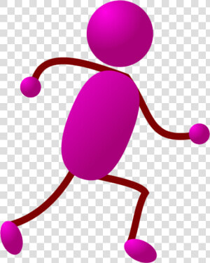 Stick Figure Running Download Clip Art   Stick Man Running  HD Png Download