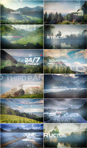 Glitch Parallax Video Opener   Mount Scenery  HD Png Download