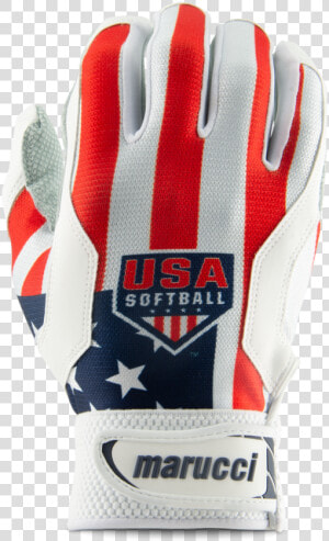 Usa Softball Stars And Stripes Batting Gloves   Football Gear  HD Png Download