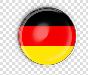 Round Button With Metal Frame   Germany Flag Button Png  Transparent Png