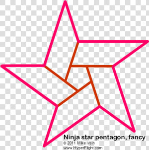 Six Point Ninja Star Clipart Vector Library Stock Draw   Many Triangles Are There In A Star  HD Png Download