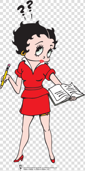 Betty Taking Notes   Betty Boop At Work  HD Png Download