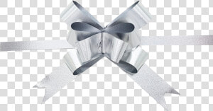 Silver Brushed Metallic Pull Bows matte Silver Gift   Free Gift Ribbon Png  Transparent Png