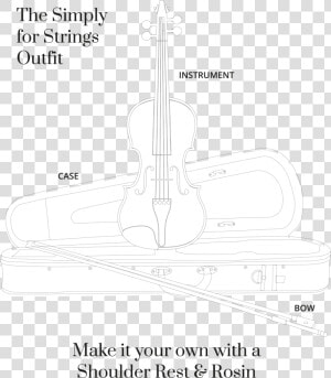 Fiddle Drawing Viola   Technical Drawing  HD Png Download