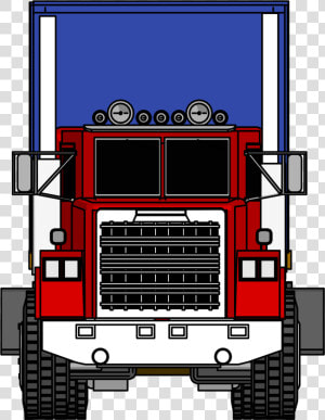 Industrial Truck Big Truck Clipart Png Image Front   Cartoon Truck Front View  Transparent Png