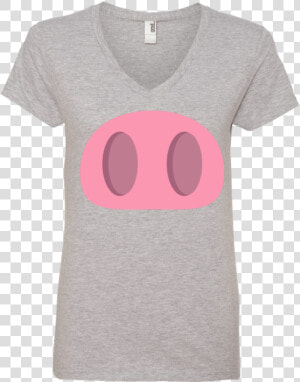 Pig Nose Emoji Ladies   T shirt  HD Png Download