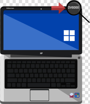 Vector Art Styled Opened Laptop   Netbook  HD Png Download