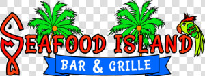 Island Clipart Transparent   Seafood Island Bar And Grille  HD Png Download