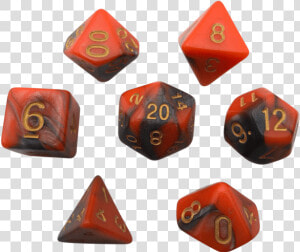 Orange And Gray Dice For D amp d   Dice  HD Png Download