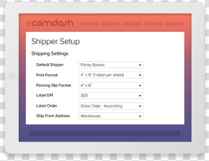 Pitney Bowes Shipping System   Ecomdash  HD Png Download