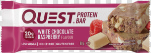 White Choc Raspberry   חטיף חלבון Quest  HD Png Download