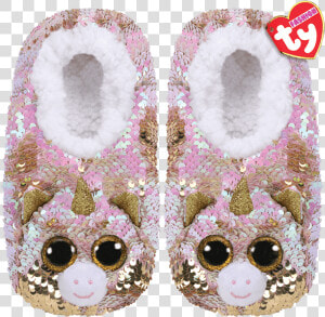 Product Image   Beanie Boo Unicorn Slippers  HD Png Download