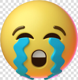 Sad Emoji Crying Gif  HD Png Download