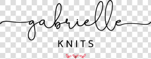 Gabrielle Knits   Gabrielle In Calligraphy  HD Png Download