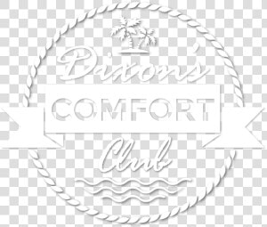 Dixon S Comfort Club Badge In White With Drop Shadow   Beach Vector Background Summer  HD Png Download