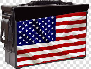 Patriot Ammo Can   Half American Half Canadian Flag  HD Png Download