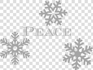 Peace Snowflakes Christmas Message From Coombe Mill   Snowflake  HD Png Download