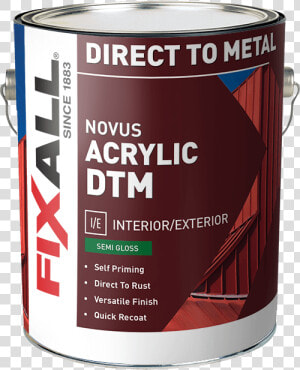 Direct To Metal Novus Acrylic Dtm Semi Gloss Novus®   Quality High Sheen Acrylic For Interior And Exterior  HD Png Download