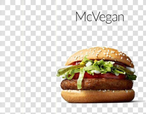 Mcdonalds Burger Png Transparent Image   Mcvegan Burger  Png Download