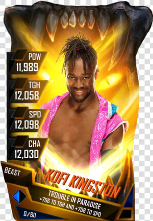 Wwe Supercard Beast Kofi Kingston  HD Png Download