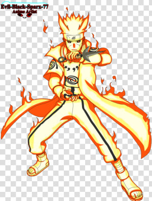 Minato S Nine Tails Chakra Mode By Evil Black Sparx   Minato Namikaze Bijuu Mode  HD Png Download